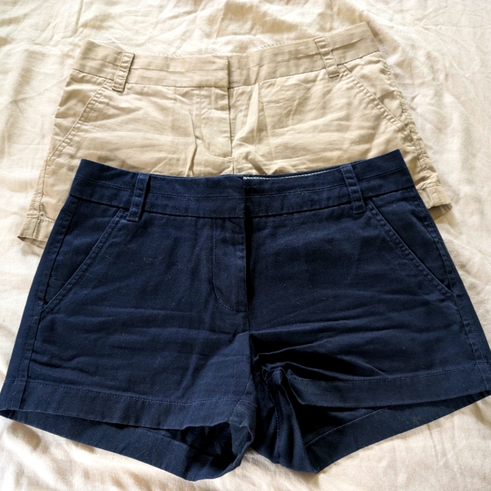 Two Pairs of J Crew Chino Shorts